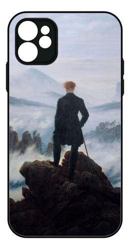 Funda Case Pintura Caminante Mar Nubes Alemania 1818 Clásico