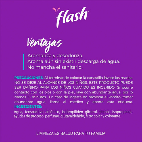 Limpiador Multiusos Flash Lavanda 1l Caja Con 15 Unidades