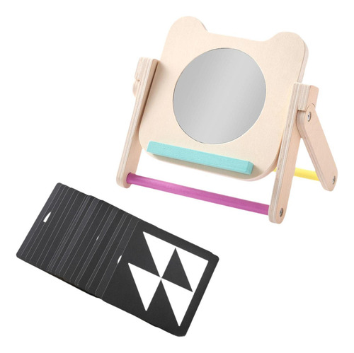 Espejo De Tiempo Para Bebés, Juguetes Montessori, Tarjetas