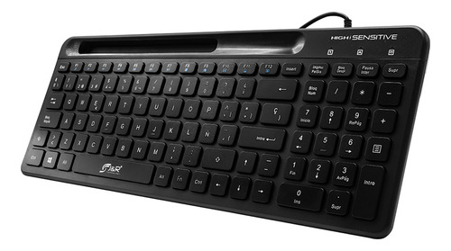 Teclado Pc Usb Español Teclas Suaves Compatible Y Resistente