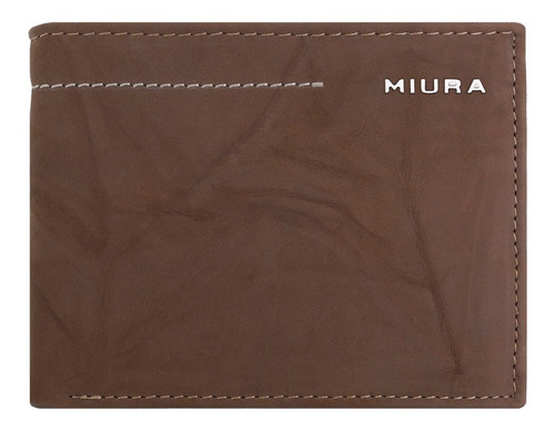 Billetera Miura Hombre Mod. Laurent 100% Cuero Diseño Sport