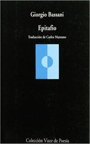 Epitafio . Giorgio Bassani