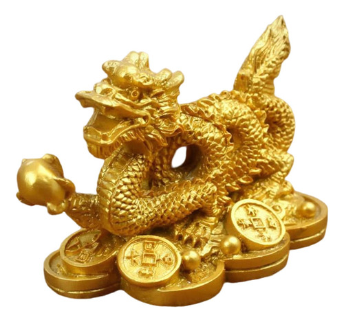 Feng Shui Chino Dragón Estatua Suerte Éxito Oficina