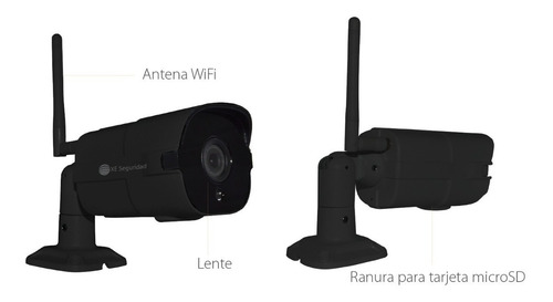 Cámara De Seguridad Cx9 1080p Wifi Color Negro