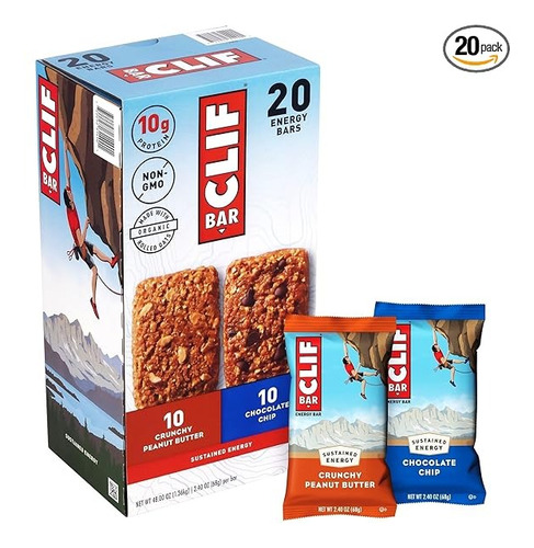 Cliff Bar Barras De Cereal Mantequilla Maní Chocolate 20 Pz