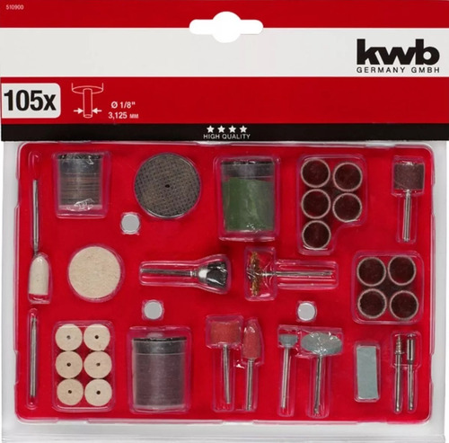 Kit Set Accesorios Mini Torno 105 Piezas Juego Kwb Einhell