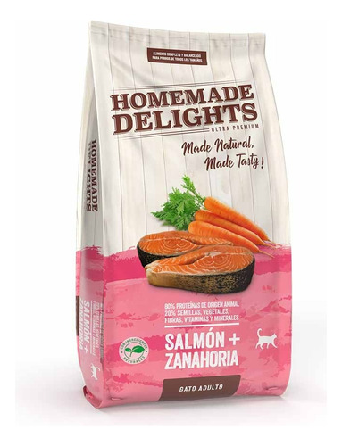 Alimento Gato Homemade Delights Salmon Y Zanahoria 1,5kg