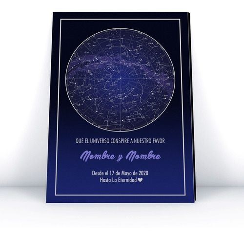 Cuadro Mapa Estelar Regalo Q Descubre La Belleza Del Cosmos