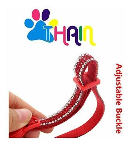Imagen 3 de 5 de Collar De Gato Ajustable Con Diamante Y Campanatalla S