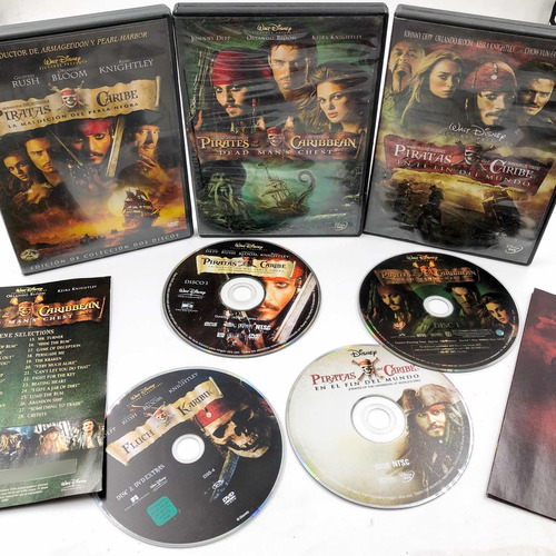 Piratas Del Caribe Colección En 3 Dvd