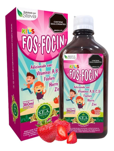 Multivitamínico Fos-focin Kids - mL a $69