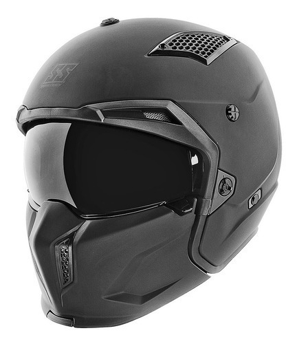 Casco Speed & Strength Ss2400 Solid Negro Mate Para Moto Tamaño del casco M