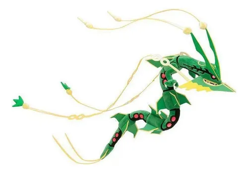 Novo Shiny Mega Rayquaza Peluche Mueca Juguete Navidad