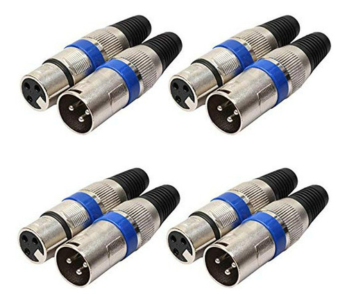 Conectores Xlr , 8 Piezas