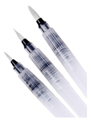 Set Pinceles Recargables Waterbrush X3 Fino Medio Grueso