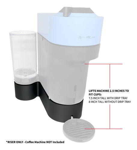 Bnkschnl Riser Stand Compatible Con Nespresso Vertuo Pop+ La