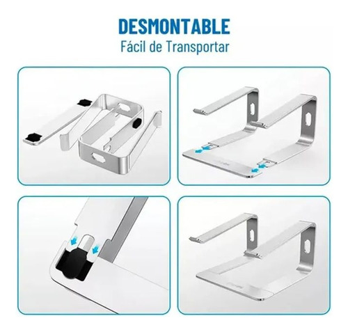 Soporte Base Aluminio Notebook 10 - 17