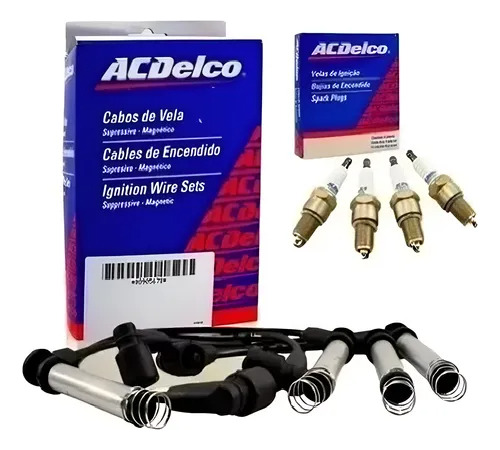Kit Cables + Bujias Chevrolet Corsa Classic Agile 1.4 Negro