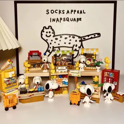 Snoopy Bloque Construccion Armable Caja Misteriosa Sorpresa