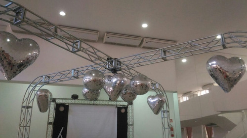 Imagem 4 de 4 de Treliças Box Truss Q20 Aço Peça Curva 0,75m - Lourenço