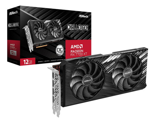 Asrock Amd Radeon Rx 7700 Xt Challenger 12gb Gddr6 192-bi...