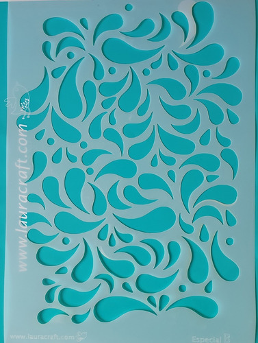 Stencil Laura Craft Set Fondos Clasicos