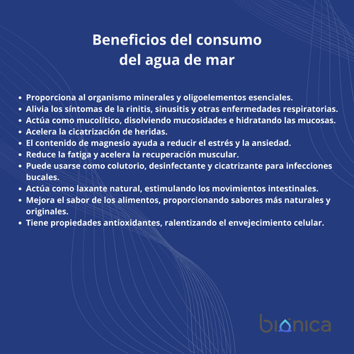 Agua De Mar Purificada Tratamiento 1 Mes Isotónica