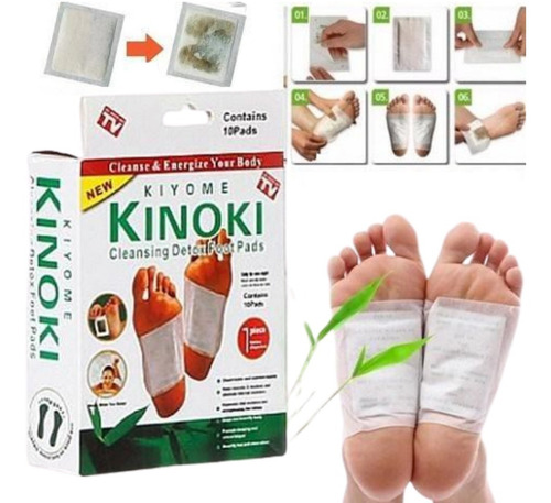 100 Parches Desintoxicantes Kinoki Para Pies Cuerpo Detox