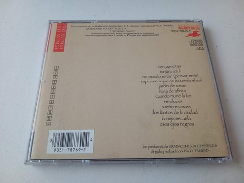 Duncan Dhu · Canciones - Cd Imp Alemania / Mb Estado (Usado)