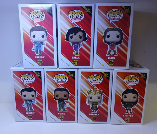 Funko Pop Dc Shazam 7 Pops Con Protector Y 3 Funko Sodas (Usado)