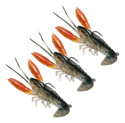 Soft Baits Soft Lixada Para Langostinos, Garra, 14 G, 8 Cm,