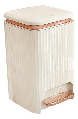 Kithcen Bote De Basura De Cocina Con Pedal Y Lechoso 12l