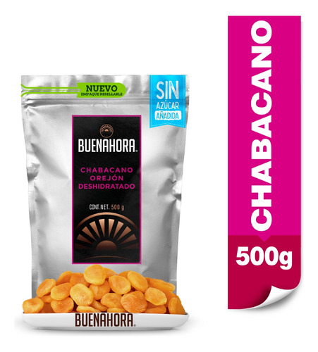 Chabacano Deshidratado Orejones Premium Buenahora 500g