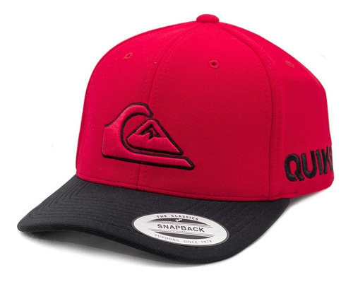 Boné Quiksilver Letreiro Snapback Aba Curva Hard Hitter 2