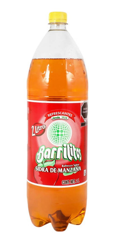 4 Pack Refresco Manzana Barrilitos 2 L