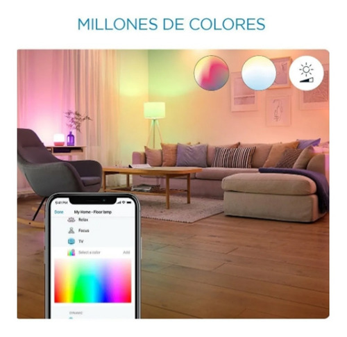 Extensión de Tira Led Inteligente Wiz Rgb 11w 1mts Wi-fi sin fuente de alimentación