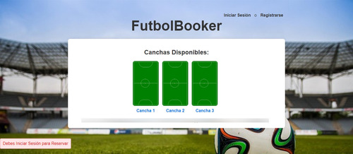 Canchas Futbol Sistema Reserva
