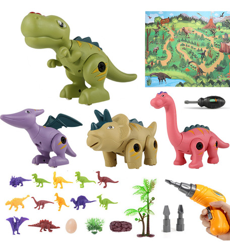 Juguete De Dinosaurio Para Niños Con Taladro Eléctrico