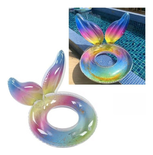 Flotador Inflable Acuático Cola De Sirena