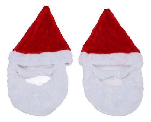 - Gorro De Navidad De Felpa, 2 Piezas, Accesorios De Papá