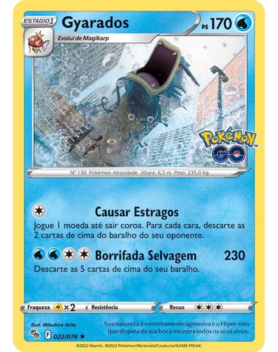 Carta Pokemon Gyarados V Português 028/203 Card Original Copag