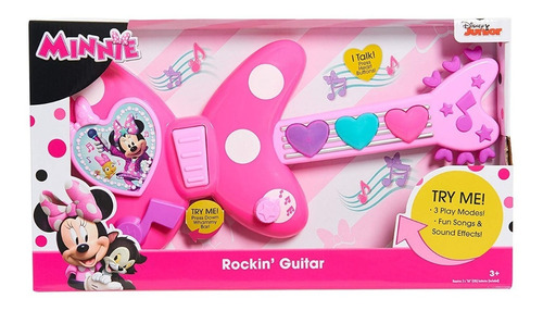 Guitarra De Juguete Minnie Rockin Sonido Musical Niñas