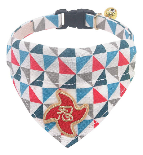 Petsokoo Japan Ninja Bandana Collar De Gato Con Campana. 10.