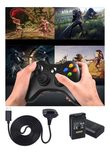 Kit Carga Y Juega Para Control Xbox 360.