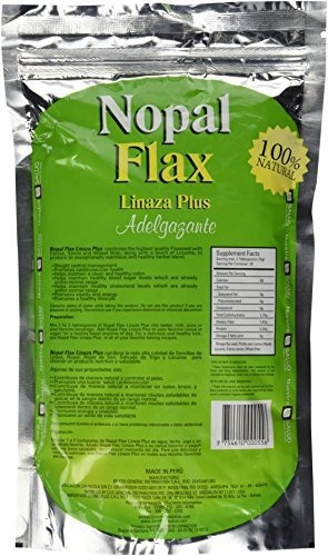Imagen 4 de 4 de Nopal Flax Linaza Plus Adelgazante454 Gr/1lb