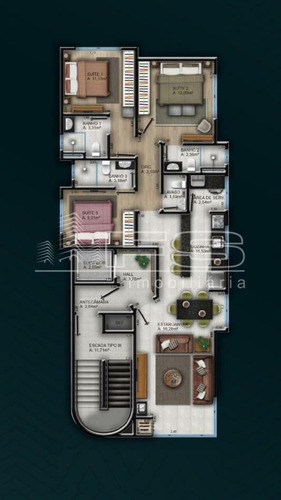 Imagem 3 de 3 de Apartamento 3 Suítes No Montenegro Residencial - 4120
