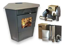 Comprar Calefactor Leña Doble Combustión 790gf+kit Techo+kit Pared