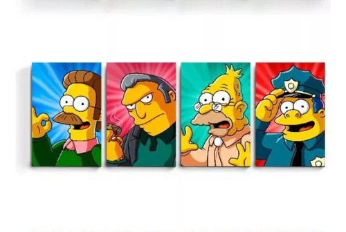 Cuadro Los Simpson Flanders Oficial Gorgory Abraham Tony