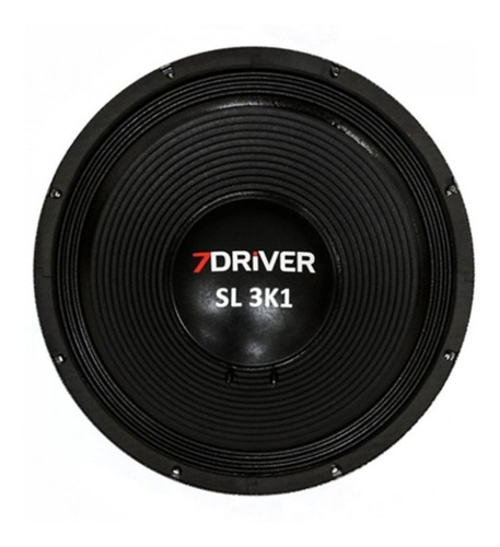 Alto Falante Woofer 7driver Sl 3k1 18 Grave 1550w Rms 4 Ohms Cor Preto