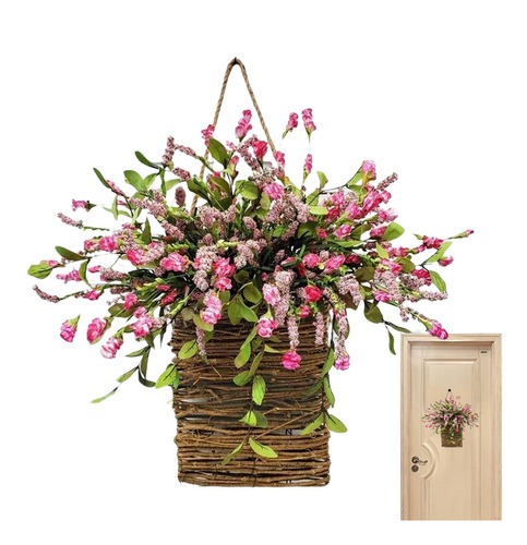 Flores Artificiales En Cesta Cesta De Flores De Imitación Le